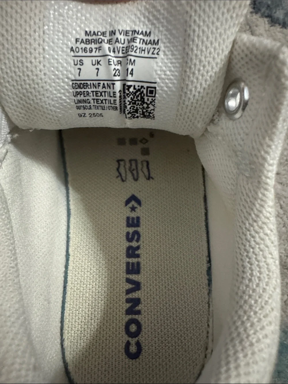 Converse Kids White Canvas Sneakers with Red Accent